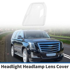 1 Pz Copri Lente Faro Anteriore Sinistro Auto per Cadillac Escalade 07-14 Pz Trasparente