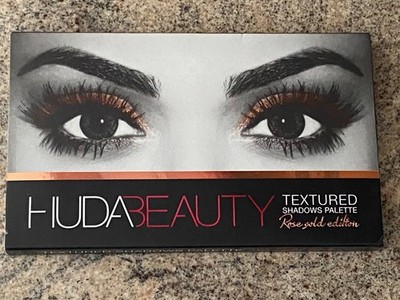 HUDA Beauty ROSE GOLD Edition Textured Eye Shadow Palette 18 Shades - New in Box