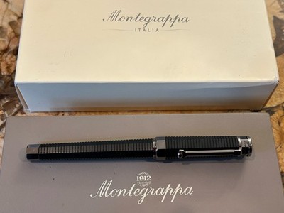 Montegrappa Neruno Linea Rollerball In Black Resin. Original Packaging !!