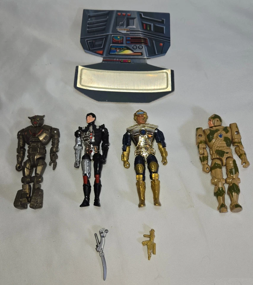 Captain Power Powerjet XT-7 4 bonecos de ação arma 3 VHS lote de fita 1987 completo - Imagem 3 de 4