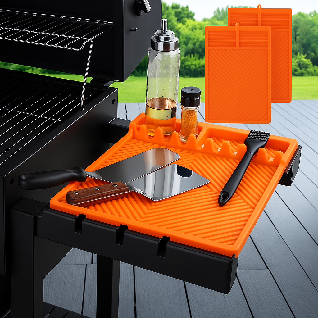 2Pcs Silicone Griddle Mat For Blackstone Bbq Grill Accessories Non-Slip Heat-Res