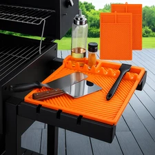 2PCS Silicone Griddle Mat for Blackstone BBQ Grill Accessories Non-Slip Heat-Res