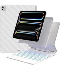 Typecase Edge Keyboard Case w/ Trackpad for iPad Pro 13", 11 Color - White