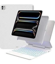 Typecase Edge Keyboard Case w/ Trackpad for iPad Pro 13", 11 Color - White