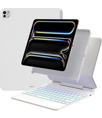 Typecase Edge Keyboard Case w/ Trackpad for iPad Pro 13'', 11 Color - White
