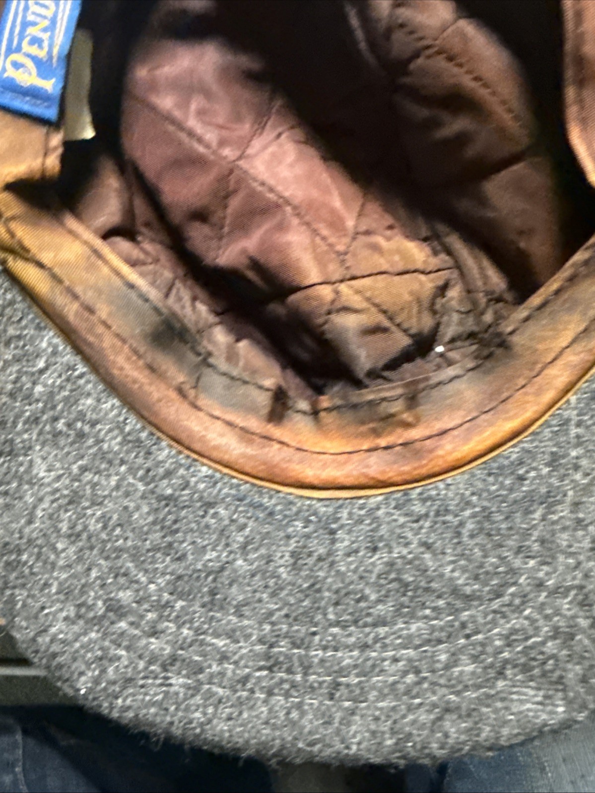 Pendleton Flat Cap Wool Hat Men's Large Ear Flaps… - image 8