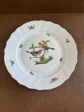 Herend Rothschild Bird  Dinner Plate 1524
