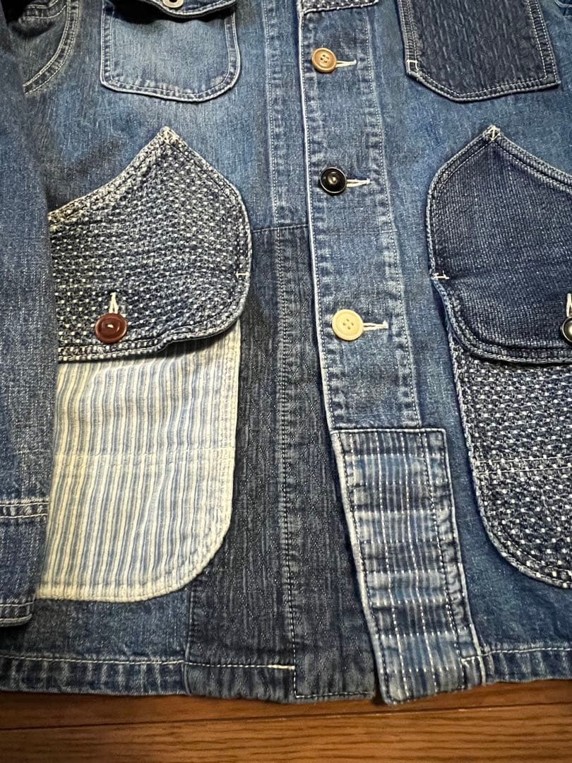 FDMTL Patchwork Denim Coverall 2 New Vintage Styl… - image 4