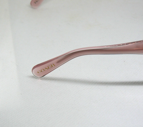 Coach HC8370U 574313 Sunglasses Milky Pink Transparent Cat Eye 54-17-140 - Picture 6 of 11