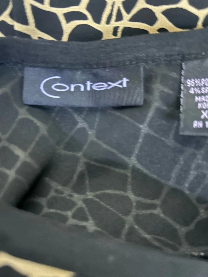 Context Women's Straight Lined Animal Print Pull On Skirt, Size X-small. 2M - Image 3 of 4