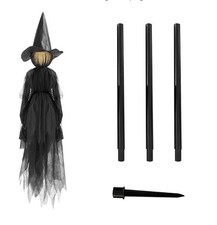 Halloween Podświetlane Wiedźma Duch Dekoracje Horror Czarodziejka Figurka czarownicy Impreza Dekoracja