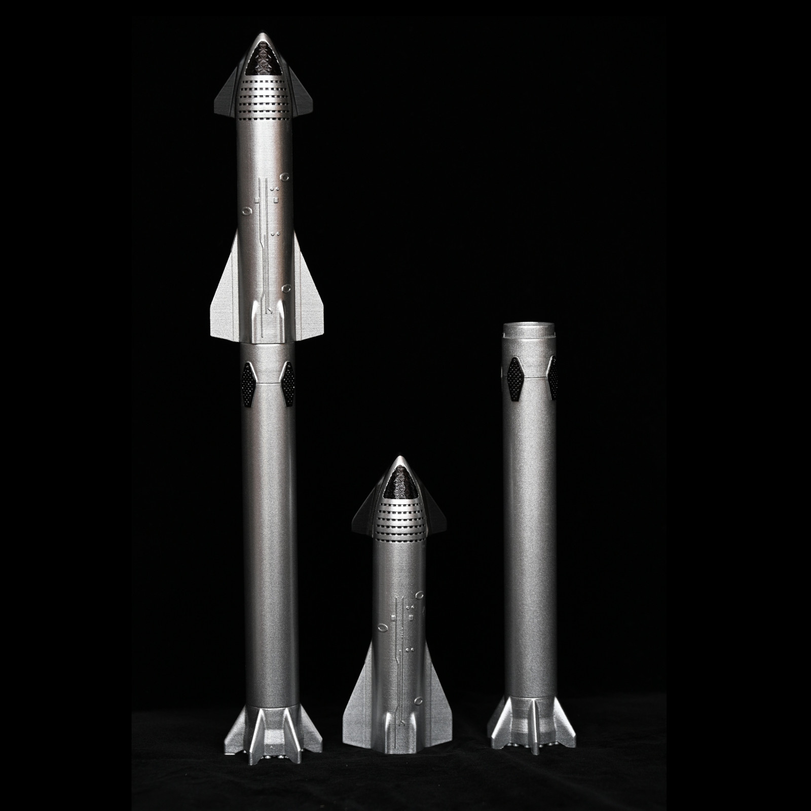In Stock 1:375 Scale Spacex Starship Rocket Display Model Bfr 12.5'' Toy Gifts