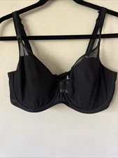 NWT Chantelle 1296 Black Aeria Mesh Panel Spacer  Underwire Bra Size 36 DD
