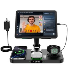 6 in 1 Wireless Charger for Apple Multiple Devices, Charging Station with Clo...