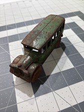 Vintage/antique Cast Iron Toy Bus Car Coach With Original Paint