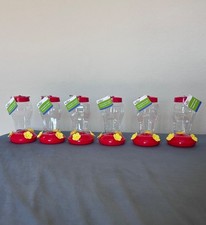 Set 6 Hummingbird Hanging Feeders Nectar Flower16oz MAILED IN A BOX