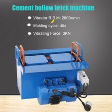 Paving Block Making Machine 110V Hollow Block Making Machine 2800R/Min Blue NEW