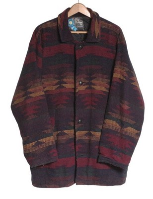 VINTAGE 80ER JAHRE AZTEKEN NAVAJO MANTEL | GR. XL