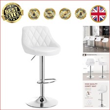 Bar Stool White Bar Chair Breakfast Dining Stool Chair for Kitchen Island Cou...