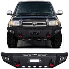 For 2000-2006 Tundra Steel Front Bumper With Aluminum Led Lights D-rings For 2000-2006 Tundra Steel Front Bumper With Aluminum Led Lights D-rings