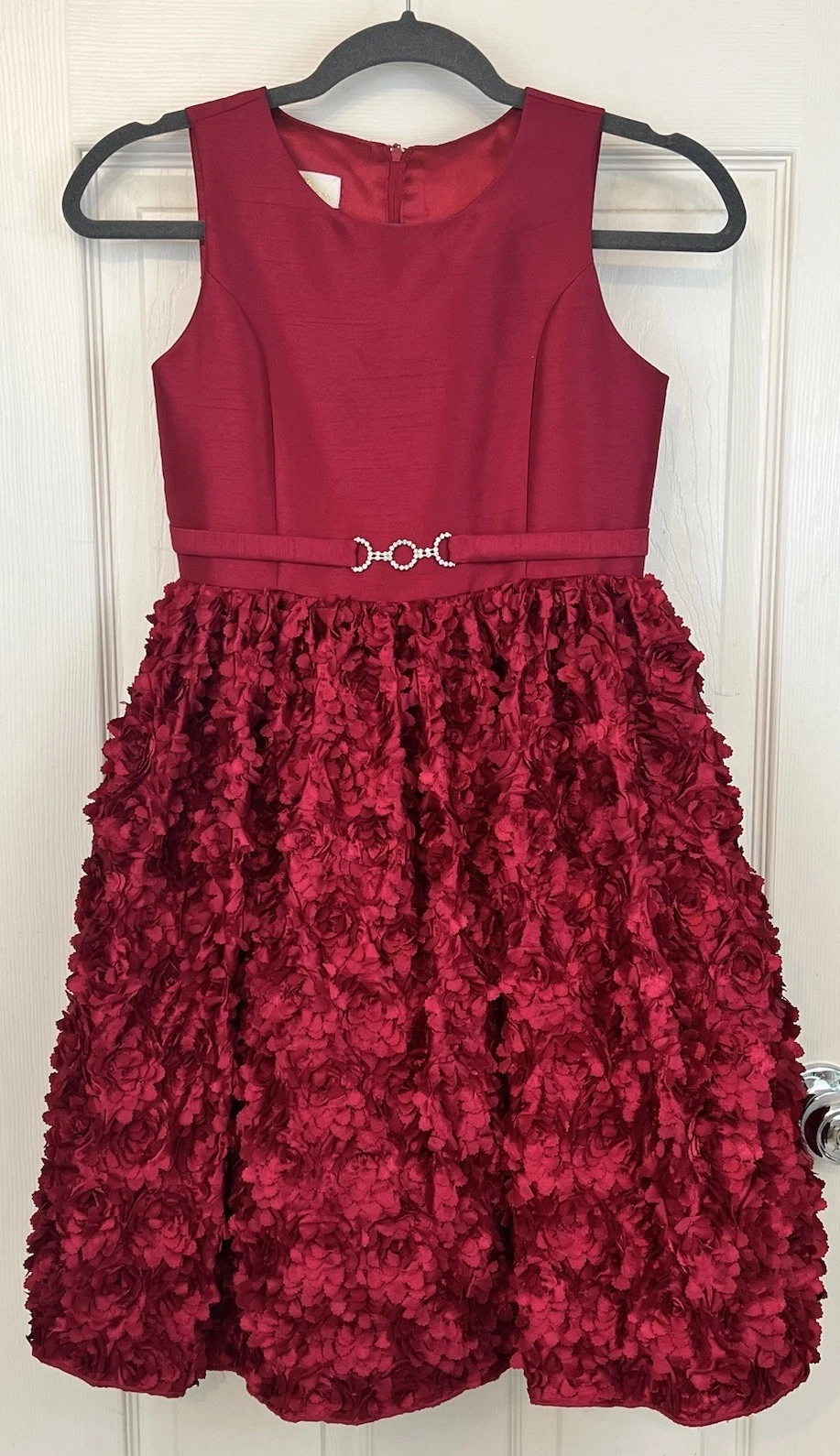 American Princess Girls Size 14 Red Sleeveless Special Occasion Dress