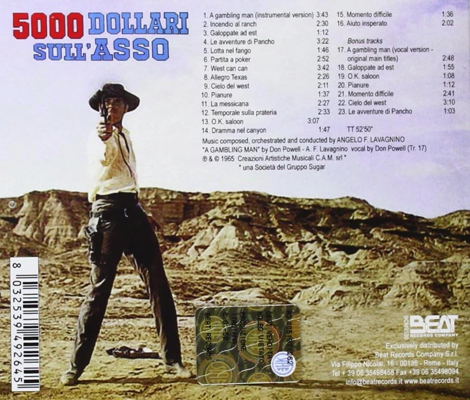 Angelo Francesco Lavagnino 5000 Dollari Sull'asso (CD) - Bild 2 von 2