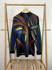 VTG 90s Umbro Bold Abtract Art Fulbol Soccer Goalie Long Sleeve Jersey L USA