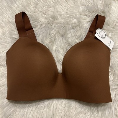 Le Mystere 34DDD/F Bra Brown Smooth Shape 360 Smoother Wireless Bronzite NEW $68