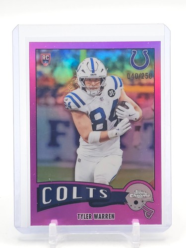TYLER WARREN 2025 TOPPS CHROME 1975 PINK REFRACTOR ROOKIE RC /250 #1975-15 Q2161