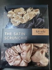 The Satin Scrunchie ,5 Pieces
