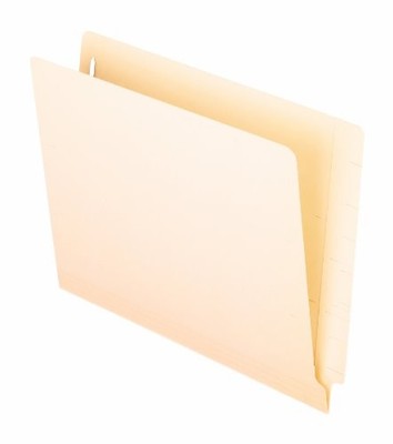 Esselte 13240 Manila End Tab Folders 8.5''x11'' 0.75'' Exp 2 Fasteners