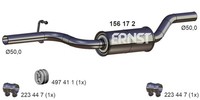 MittelschalldäMpfer Ernst 156172 FüR Vw 3C5 365 Passat B6 3C2 Variant B7 362 Tsi