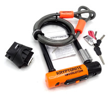 Kryptonite Evolution Mini-7 D-Lock & frame Bracket + 4