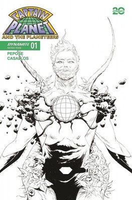 CAPTAIN PLANET #1 VARIANT CVR L 10 COPY INCV LEE LINE ART DYNAMITE