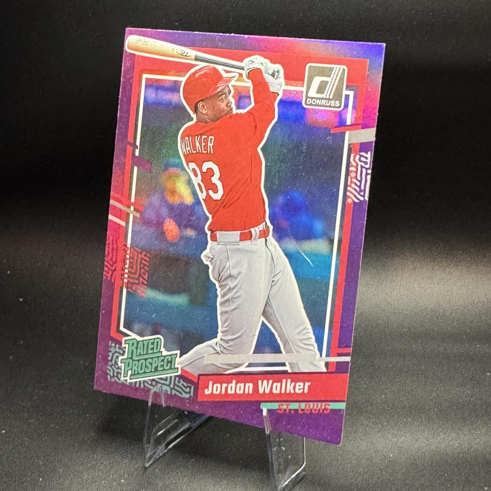 2023 Donruss #50 Jordan Walker Holo Purple