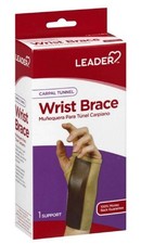 Leader Carpal Tunnel Wrist Brace Left Hand Beige Medium, Reduces Pain and Provid