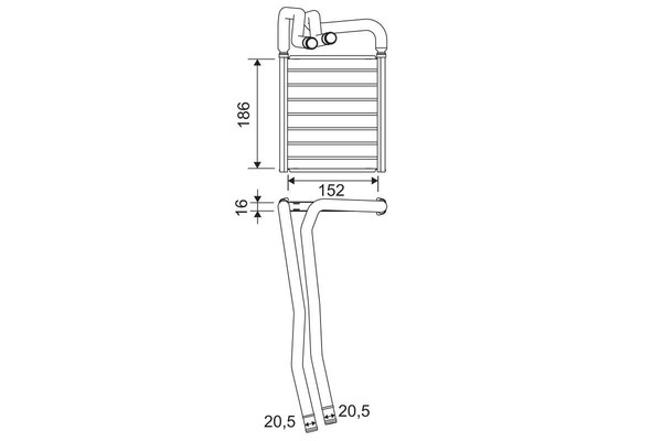 WäRmetauscher Innenraumheizung FüR Hyundai I20 I PB 08-15 97138-4P000-image