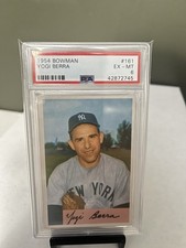 Yogi Berra 1954 Bowman #161 Yogi Berra PSA EX-MT 6 Yankees