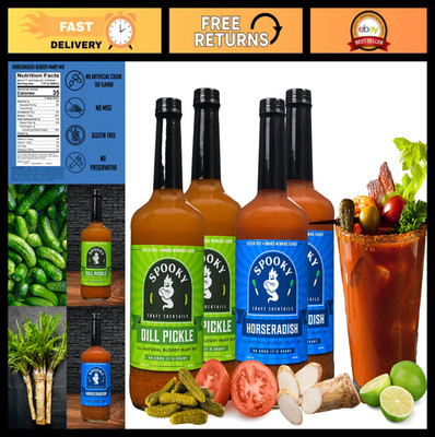 Bloody Mary Mix Variety Pack - Dill Pickle & Horseradish - Low Carb, Gluten Free