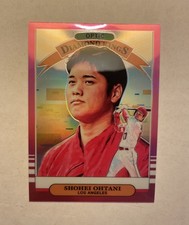2019 Donruss Optic Shohei Ohtani Diamond Kings Pink Holo Refractor Prizm #14