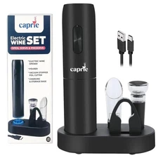 Cordless Wireless Wine Opener Set, USB-C Chargeable Wine Bottle Opener Kit wi...