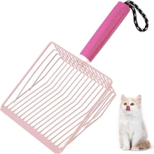 Apidgrowth Cat Litter Scoop 2-in-1 Detachable Ergonomic Handle Metal Bar Grid...