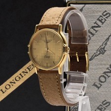Orologio Uomo Vintage [Quasi Come Nuovo con Scatola] LONGINES LL 0375 0152 Quarzo Oro GIAPPONE