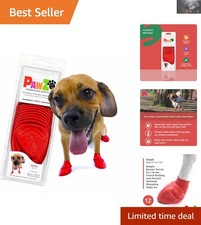 12 Pack of PawZ Small Dog Booties - Waterproof  Durable All-Weather Protection