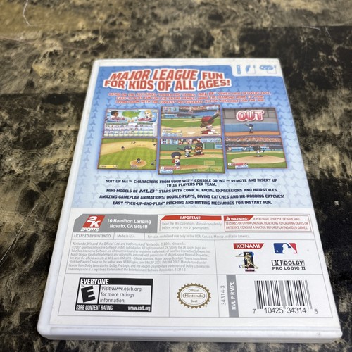 MLB Power Pros (Nintendo Wii, 2007) CIB Complete - 2k Sports - Tested Nice! - Picture 2 of 5