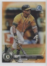 2017 Bowman Chrome Orange Refractor /25 Khris Davis #83 0dx5