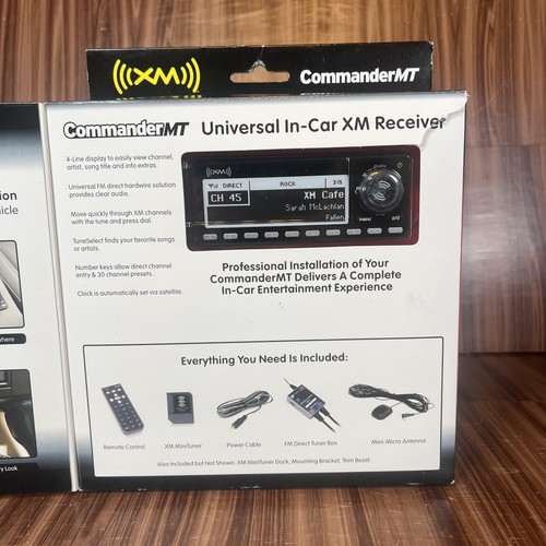XM CommanderMT In-Car XM Radio Receiver New Sealed Box Remote Antenna Kit Audio - Picture 4 of 6
