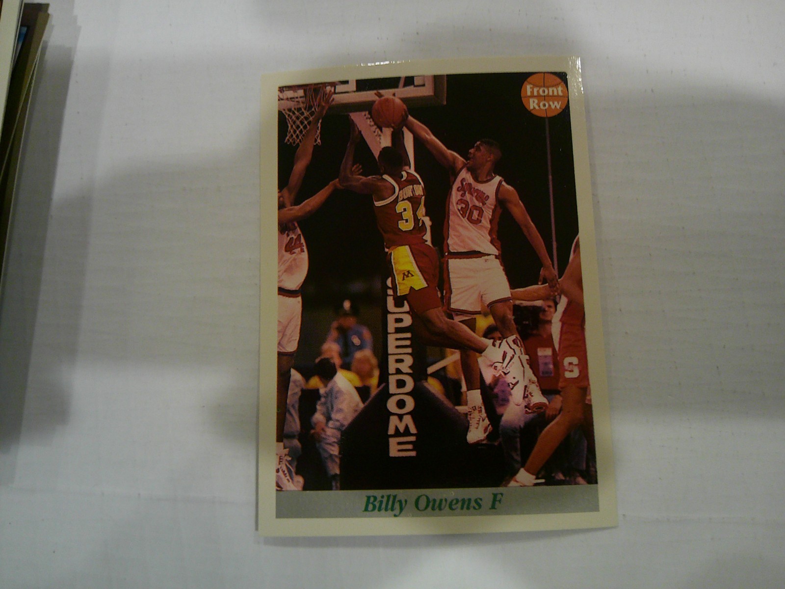 1992 Front Row Draft Picks #NNO Billy Owens Event Promos