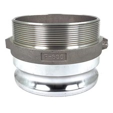 Zoro Select Ple40 Cam And Groove Adapter, 6", Aluminum,  Ple40