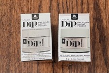 Red Carpet Color Dip Top Billing & Natural Sheer Base New Damaged Box Set Of 2